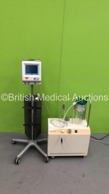 1 x Anetic Aid AET Tourniquet on Stand (No Power) and 1 x Eschmann VP45 Suction Unit with Cup (Powers Up)