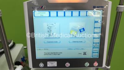 2 x Nipro Corporation Surdial X Dialysis Machines Version 1.506 with Hoses (Both Power Up - 1 x with Alarm) *Mfd 2017* - 2