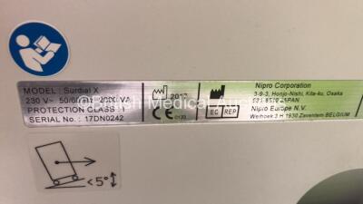 2 x Nipro Corporation Surdial X Dialysis Machines Version 1.506 with Hoses (Both Power Up - 1 x with Alarm) *Mfd 2017* - 6