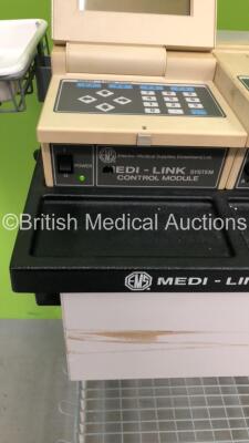 EMS Medi-Link Control Module System with Stimulation Therapy Unit, Interferential Therapy Unit, Ultrasound Dual Frequency Unit and Shortwave Pulsed on Table (Powers Up with Dim Screen) - 3