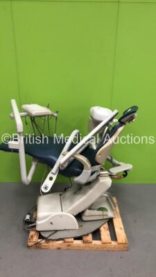 Marus Dental Chair with Dental Delivery Unit and Accessories (Unable to Power Test Due to Cut Power Supply)