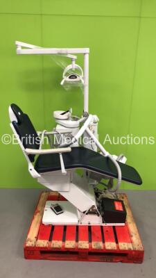 Kavo Systematica Dental Suite with Chair, Spittoon, Lamp and Delivery Unit (Unable to Power Test Due to Cut Power Supply)