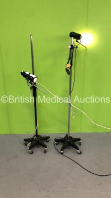 2 x Chiron Patient Examination Lamps on Stands (Both Power Up)