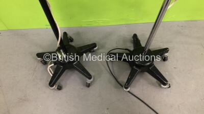 2 x Chiron Patient Examination Lamps on Stands (Both Power Up) - 4