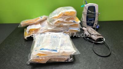 Mixed Lot Including 1 x Welch Allyn Spot Vital Signs Monitor with 1 x SpO2 Finger Sensor and 1 x BP Cuff (Powers Up) 20 x Volumat Line Infusion Lines *All Out of Date*