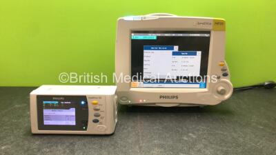 1 x Philips IntelliVue MP30 Patient Monitors (Powers Up with Damage to Casing-See Photos) 1 x IntelliVue X2 Handheld Patient Monitor (Powers Up)