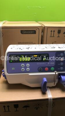 10 x Smiths Medical Graseby 2100 Syringe Pumps *Mfd - 2020* (All Power Up) **Stock Photo Used** - 3