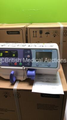 10 x Smiths Medical Graseby 2100 Syringe Pumps *Mfd - 2020* (All Power Up) **Stock Photo Used** - 4