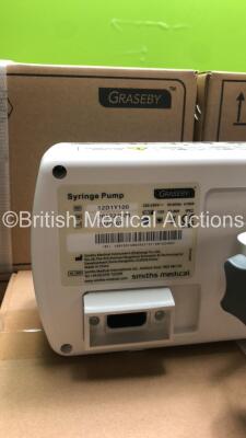 10 x Smiths Medical Graseby 2100 Syringe Pumps *Mfd - 2020* (All Power Up) **Stock Photo Used** - 7