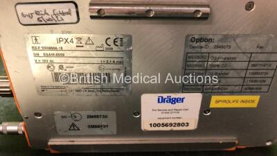 Drager Oxylog 3000 Transport Ventilator Software Version 01.24 with Power Supply and Hose (Powers Up) *SN SSAM-0059* - 4