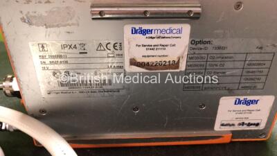 Drager Oxylog 3000 Transport Ventilator Software Version 01.24 with Power Supply and Hose (Powers Up) *SN SRZF-0136* - 3