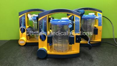 3 x Laerdal LSU Suction Units with 3 x Cups (All Power Up)