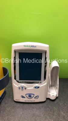 Mixed Lot Including 1 x Laerdal LSU Suction Unit (Powers Up with Missing Cup and Cracked Casing-See Photo) 1 x Masimo Radical 7 Signal Extraction Pulse CO Oximeter with Base Unit (Powers Up) 1 x Welch Allyn Spot Vital Signs LXi Patient Monitor (Spares and - 3