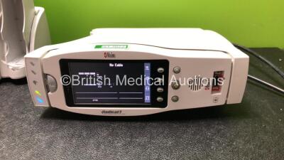 Mixed Lot Including 1 x Laerdal LSU Suction Unit (Powers Up with Missing Cup and Cracked Casing-See Photo) 1 x Masimo Radical 7 Signal Extraction Pulse CO Oximeter with Base Unit (Powers Up) 1 x Welch Allyn Spot Vital Signs LXi Patient Monitor (Spares and - 4