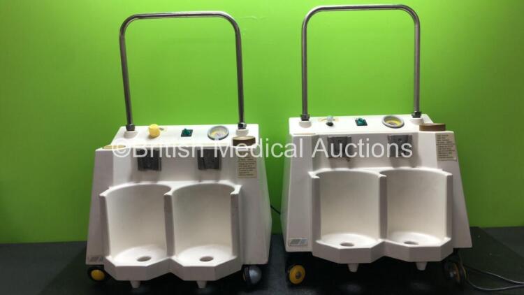 2 x Eschmann VP 35 Twin Air Suction Units (Both Power Up with Missing Cups)