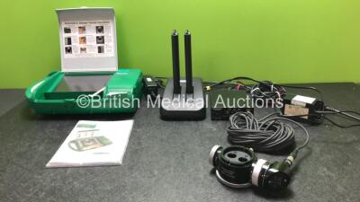 Mixed Lot Including 1 x Bardscan IIs Bladder Scanner with 1 x AC Power Supply and 1 x User Manual (Powers Up with Missing Probe-See Photo) 1 x Smart Two + Battery Charger with 2 x Batteries (Powers Up) 1 x Panasonic GP-KS162 Camera Control Unit with 1 x H