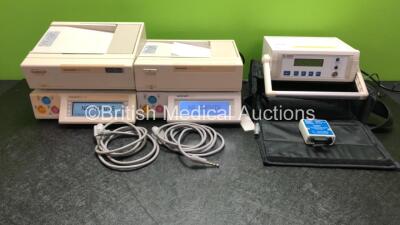 Job Lot Including 2 x Oxford Sonicaid Team IP Fetal Monitors and 1 x Viamed DL-3000 SpO2 Simulator in Case with Accessories (All Power Up) *96 13682 / 738XC0130191*