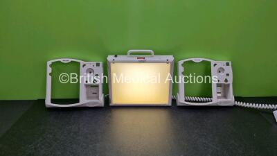 Mixed Lot Including 1 x Jensen's X-Ray Light Box, 1 x Deray Lamp with Isolating Transformer and 2 x Philips Defibrillator Covers - 2