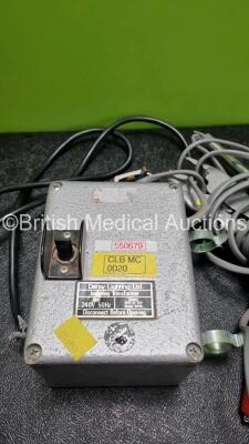 Mixed Lot Including 1 x Jensen's X-Ray Light Box, 1 x Deray Lamp with Isolating Transformer and 2 x Philips Defibrillator Covers - 6