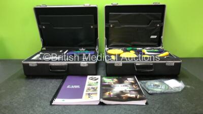 Job Lot Including 2 x Biometrics E Link Evaluation and Exercise Systems in Carry Cases and 2 x Biometrics Hand Grip Testers