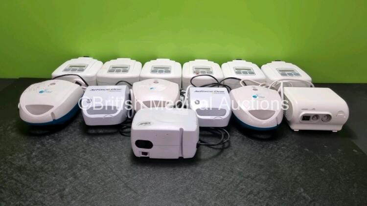 Job Lot Including 5 x Devilbiss Auto Plus Sleep cube, 1 x Devilbiss Sleepcube, 3 x Airmed 1000 Compressor / Nebulisers, 2 x Air Force One Nebulisers 1 x Apex Mini Plus Nebuliser, 1 x Omron Comp A.I.R Compressor/Nebuliser