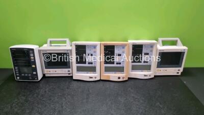 Job Lot Including 3 x Datascope Accutorr Plus Patient Monitors (1 x Powers Up, 2 x No Power), 2 x Philips M3046A Patient Monitors with 1 x Module *Ref M3000A* (Both Power Up) and 1 x Mindray Datascope Accutorr V (No Power, Broken Casing See Photo)