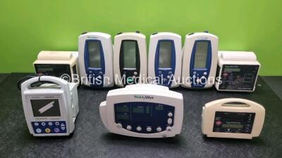 Job Lot Including 4 x Welch Allyn Spot Vital Sign Monitors, 2 x Critical Care SpO2 / Comfort Cuff Patient Monitors with SpO2 Option, 1 x Criticare 504DX Digital Oximeter with SpO2 Option (All Untested Due to no Power Supply)