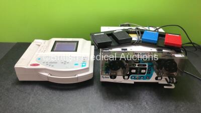 1 x GE MAC 1200ST ECG Machine and 1 x FMS Duo + with Footswitch (Both Power Up)