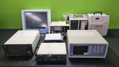 Mixed Lot Including 1 x Baxter Flo-Gard 6200 Volumetric Infusion Pump, 1 x Criticare Pulse Oximeter, 1 x Lidco Plus Hemodynamic Monitor, 1 x Equator Convective Warming Unit