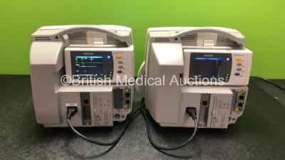 2 x Philips IntelliVue MP30 Patient Monitors and 2 x IntelliVue X2 Handheld Patient Monitors with ECG, SpO2, NBP, Press and Temp Options (Both Power Up, Damage to Casing See Photo) - 3