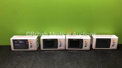 4 x IntelliVue X2 Handheld Patient Monitors Including ECG, SpO2, NBP, Press and Temp Options with 4 x Batteries (All Power Up when Tested with Stock Batteries-Batteries Included are Flat)