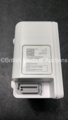 3 x IntelliVue X2 Handheld Patient Monitors Including ECG, SpO2, NBP, Press and Temp Options with 3 x Batteries (2 Power Up when Tested with Stock Batteries-Batteries Included are Flat and All Damaged-See Photos) 1 x Philips REF 867036 Module Including EC - 7