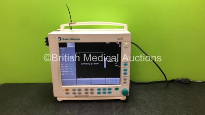 Datex Ohmeda S/5 Patient Monitor with 1 x Datex Ohmeda M-NESTPR Module Including ECG, SpO2, P1, P2, T1, T2 and NIBP Options and 1 x Datex Ohmeda M-CAiOV Gas Module Including Spirometry Options with D-fend Water Trap (Powers Up)