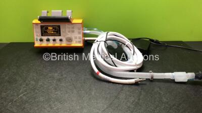 Drager Oxylog 3000 Transport Ventilator Software Version 01.24 with Power Supply and Hose (Powers Up) *SN SPXB-0006*