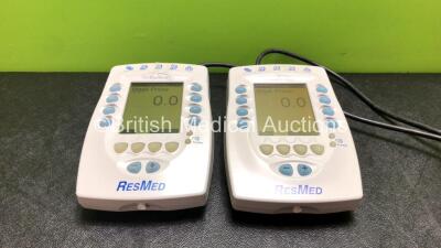 2 x ResMed Res Control II Units (Both Power Up) *SN 20060254721, 20060271611*