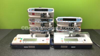 Job Lot Including 3 x Carefusion Alaris CC Pumps (2 Power Up with Faults, 1 No Power) 2 x Carefusion Alaris GH Pumps (Both Power Up with Faults) 2 x IVAC PCAM Pumps (Both No Power) *SN 500103045, 500112046, 800303210, 800339150, 800216876, 800315687, 8002