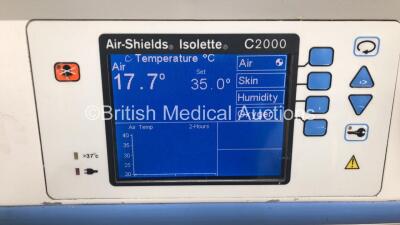 Air Shields Isolette C2000 Infant Incubator Software Version 3.01 (Powers Up) - 2