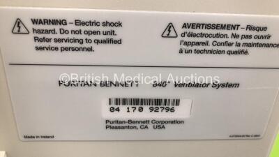 Nellcor Puritan Bennett 840 Ventilator System Software Version 4-070000-85-AN Running Hours 54938 with Hoses (Powers Up) - 6