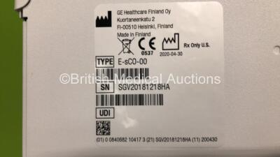 GE Carescape R860 Ventilator Ref 1506-8600-000 Software Version 10 SP04 - Running Hours 509 with Hoses and GE E-sCO Module (Powers Up) *Mfd 2020* - 5