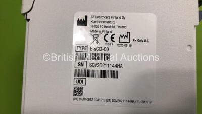 GE Carescape R860 Ventilator Ref 1506-8600-000 Software Version 10 SP04 - Running Hours 65 with Hoses and GE E-sCO Module (Powers Up) *Mfd 2020* - 4