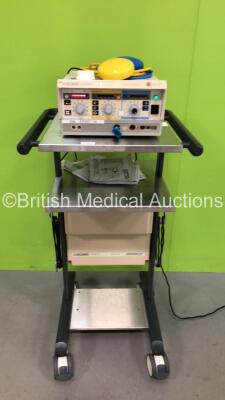 Eschmann TD411RS Minimal Invasive Surgery Unit on Eschmann ST80 Suction Trolley with 2 x Footswitches (Powers Up) *4RSB8B1287*