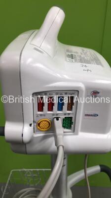 GE Dash 3000 Patient Monitor on Stand with SPO2, Temp/Co, BP1/3, BP2/4, CO2, NBP and ECG Options (Powers Up)1 - 3