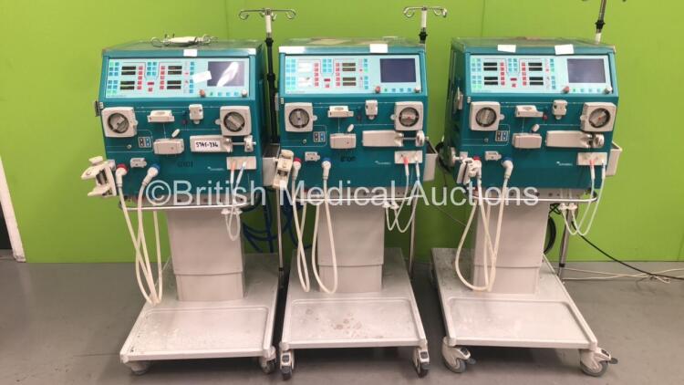 3 x Gambro AK 200 Ultra S Dialysis Machines Software Version 10.11 (All Power Up)