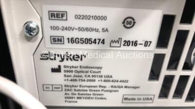 Stryker Stack Trolley with Stryker VisionPro LED Display, Stryker SDC3 HD Information Management System, Stryker Core Powered Instrument Driver, Stryker L9000 LED Light Source, Stryker 1488HD High Definition Camera Control Unit, Stryker 1488 HD Camera Hea - 10