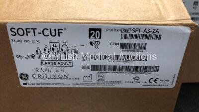 Job Lot of Approximately 190 x GE Critikon Large Adult Soft-Cuf Blood Pressure Cuffs 31-40cm *Mfd 2020* - 3