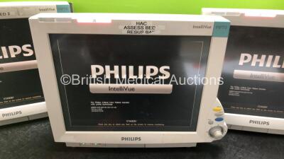 3 x Philips MP70 Anesthesia Monitors (All Power Up with Damage to Dials and Casing - See Photos) - 2