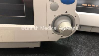 3 x Philips MP70 Anesthesia Monitors (All Power Up with Damage to Dials and Casing - See Photos) - 3