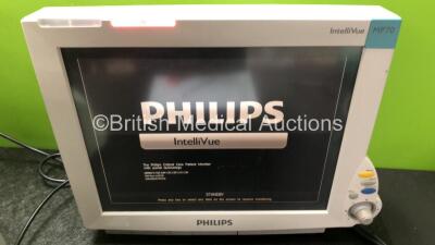 3 x Philips MP70 Anesthesia Monitors (All Power Up with Damage to Dials and Casing - See Photos) - 6