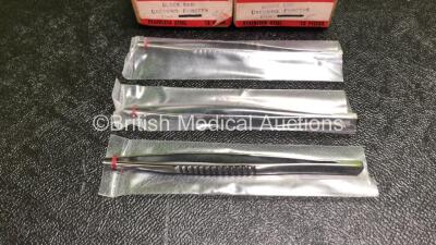 48 x Block End 6 inch Dressing Forceps (4 x Boxes of 12 - New In Box) - 2