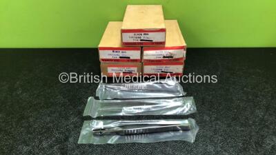 60 x Block End 5 inch Dressing Forceps (5 x Boxes of 12 - New In Box)